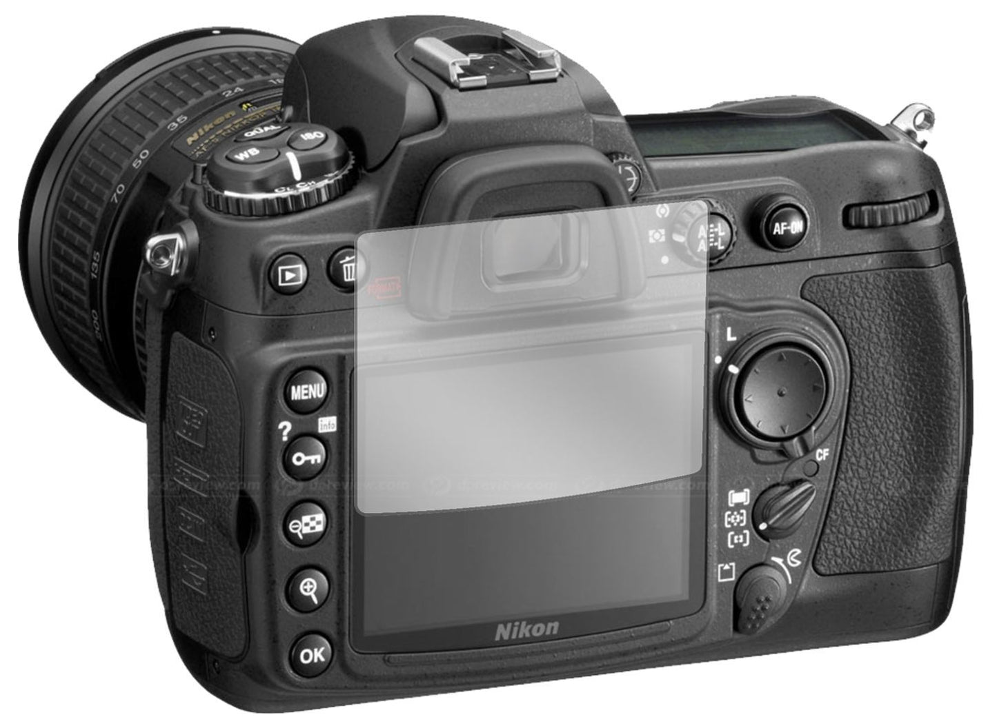 6x Schutzfolie klar für Nikon D300 Display-Schutzf (2)