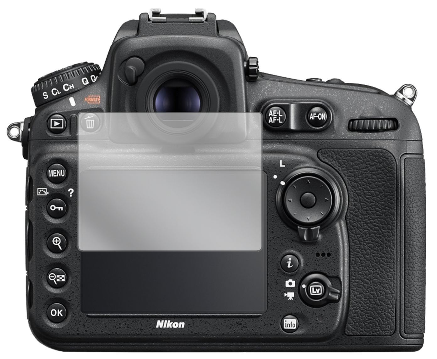 5x Schutzfolie klar für Nikon D810A Display-Schutz (2)