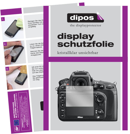 2x Schutzfolie klar für Nikon D810E Display-Schutz (1)