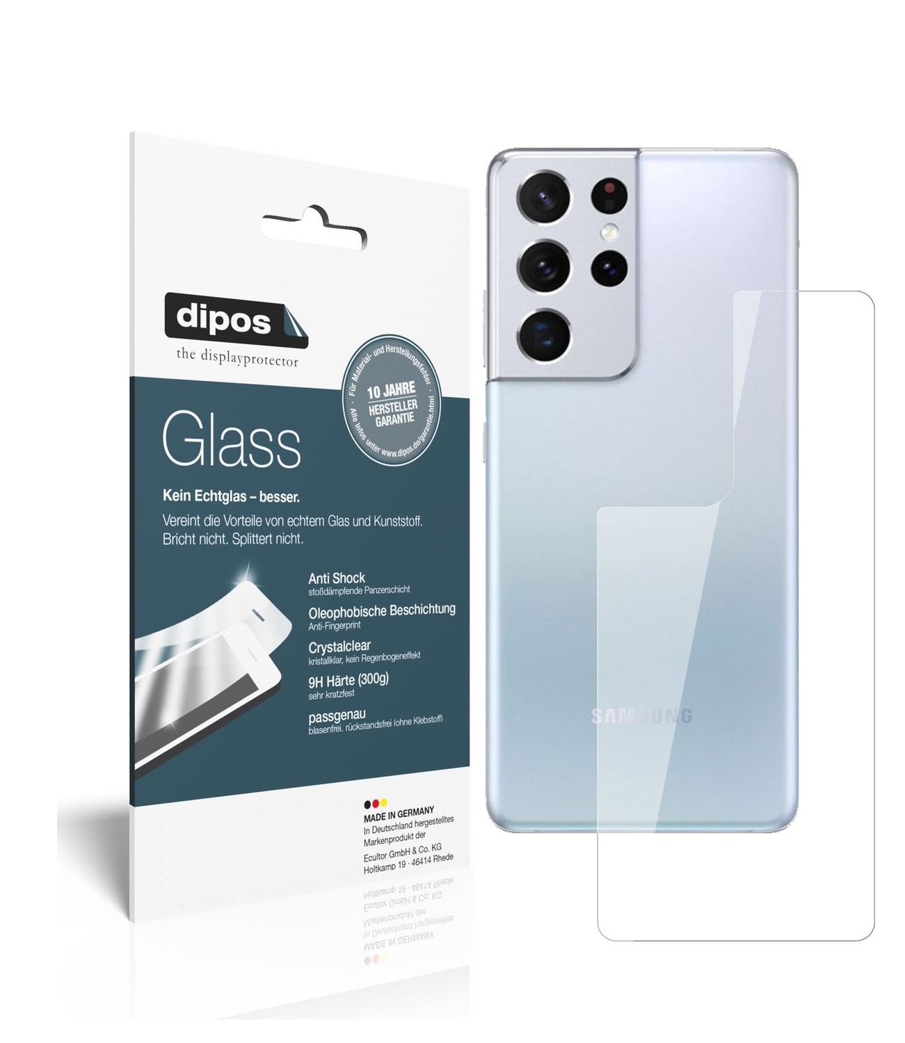 2x 9H Schutzfolie für Samsung Galaxy S21 Ultra Rüc (1)