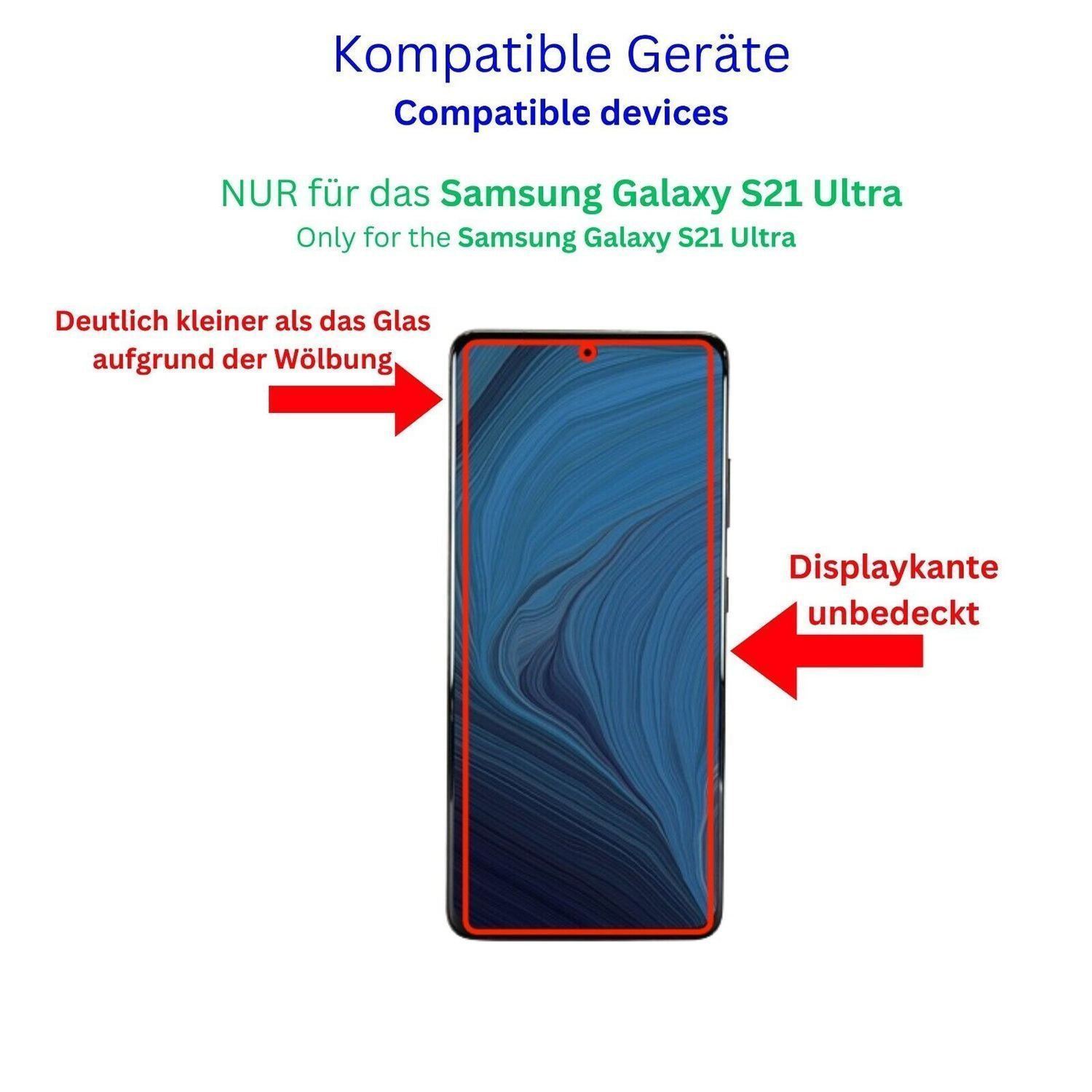 1x 9H Schutzfolie für Samsung Galaxy S21 Ultra Pan (2)