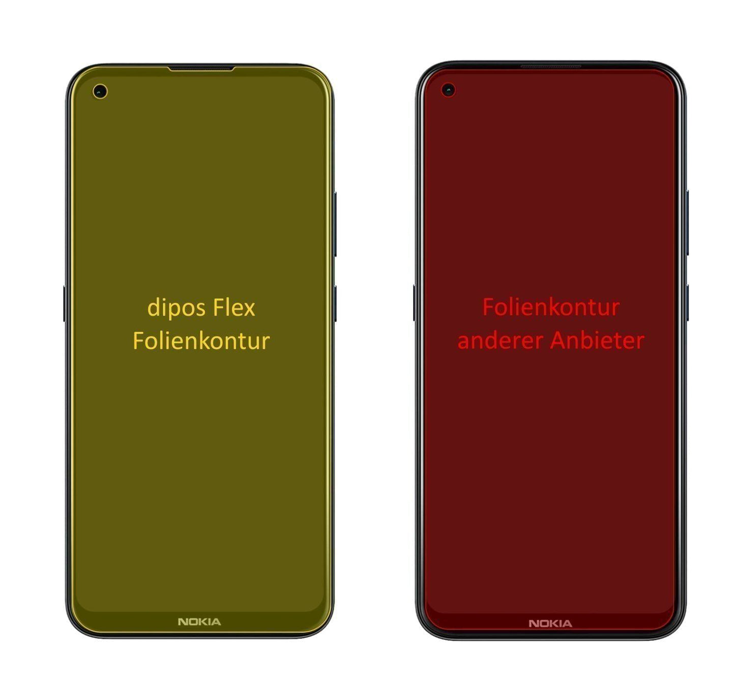 2x 3D Full Cover Schutzfolie für Nokia 46117 (2)