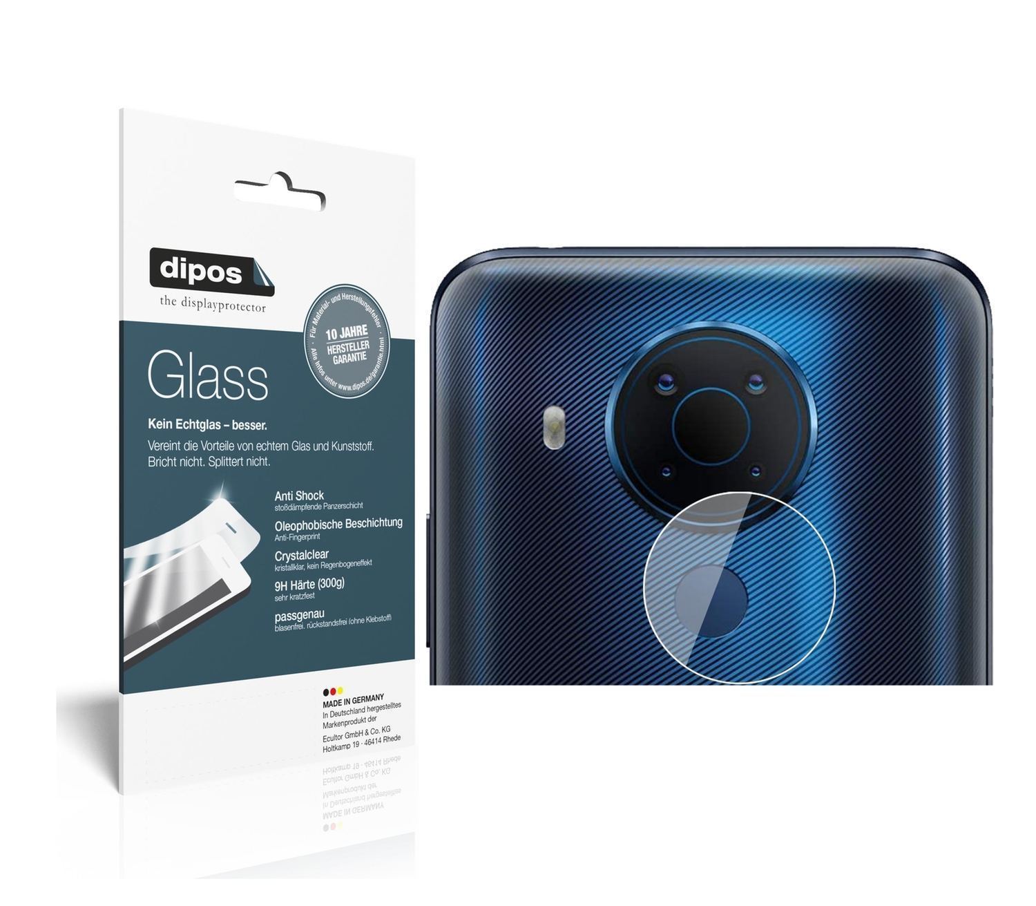 2x 9H Schutzfolie für Nokia 5.4 Kameralinse Panzer (1)