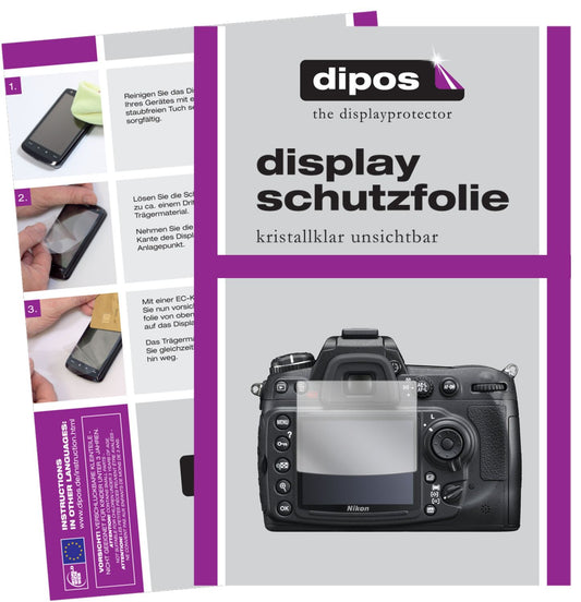 1x Schutzfolie klar für Nikon D300S Display-Schutz (1)