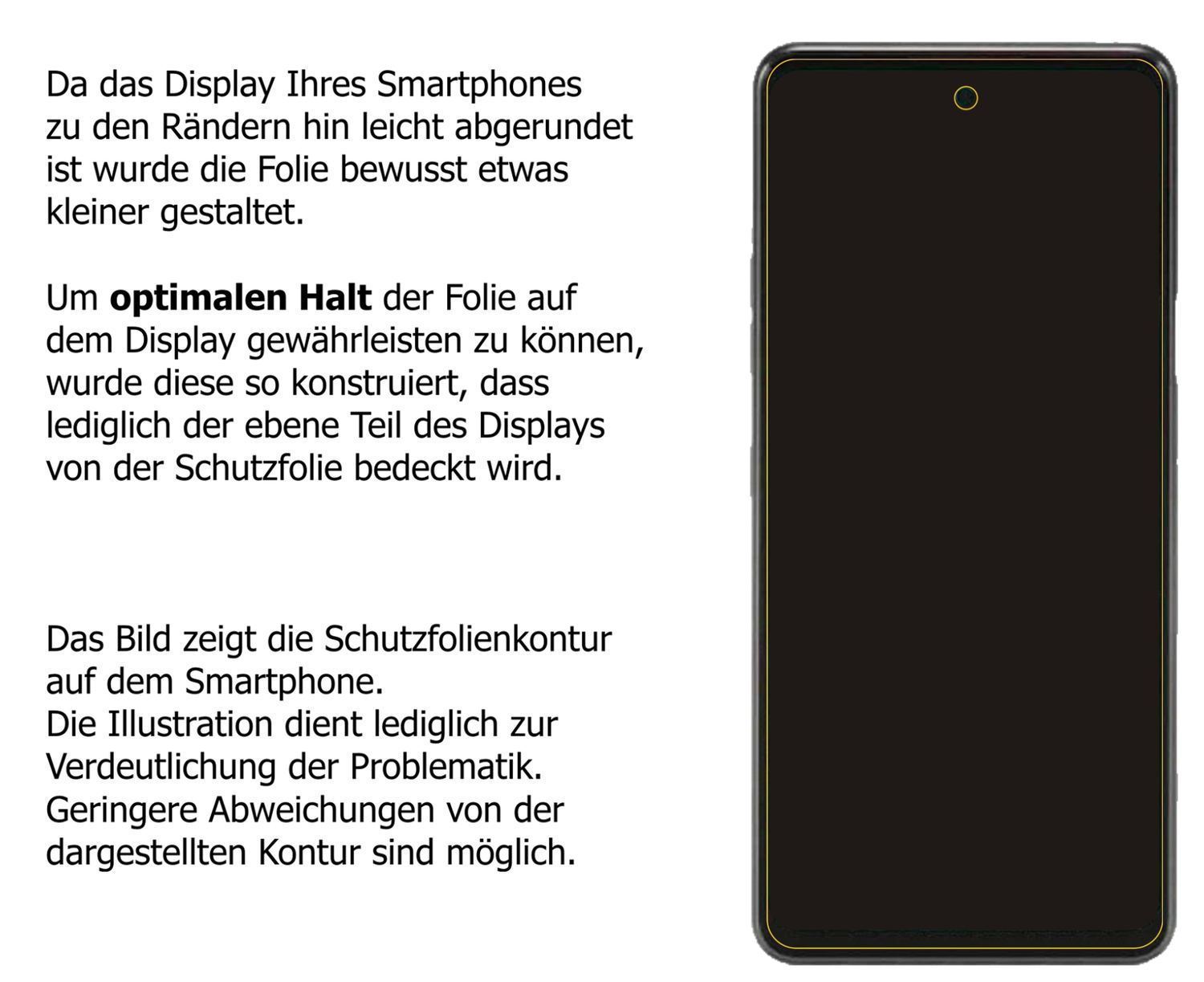 2x 9H Schutzfolie matt für LG Q92 5G Panzerfolie (3)