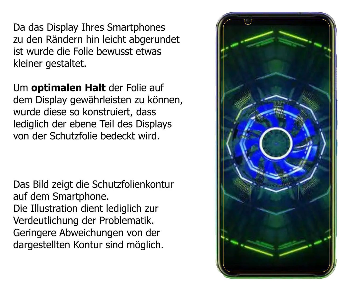 2x 9H Schutzfolie für nubia Red Magic 5S Panzerfol (3)