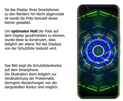 2x 9H Schutzfolie für nubia Red Magic 5S Panzerfol (3)