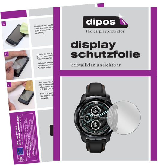 1x Schutzfolie klar für Mobvoi TicWatch Pro 3 (47m (1)