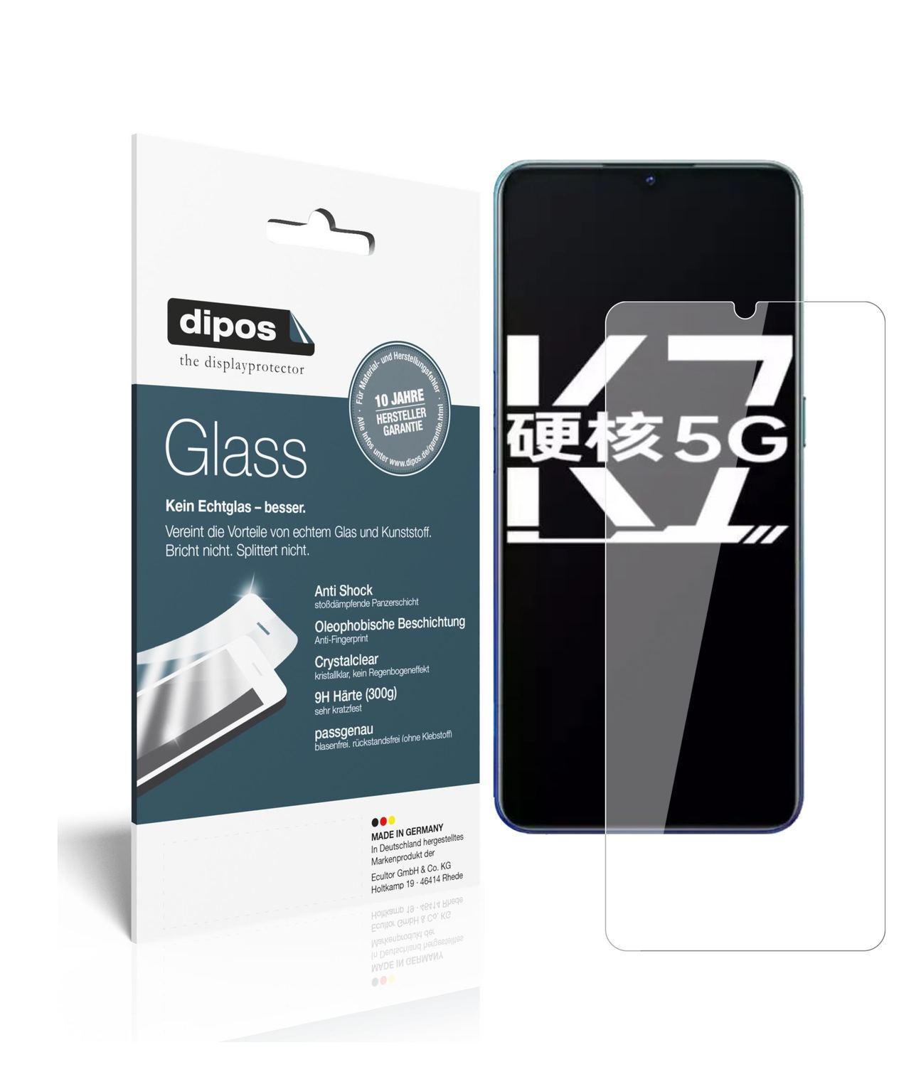 2x 9H Schutzfolie für Oppo K7 5G Panzerfolie (1)