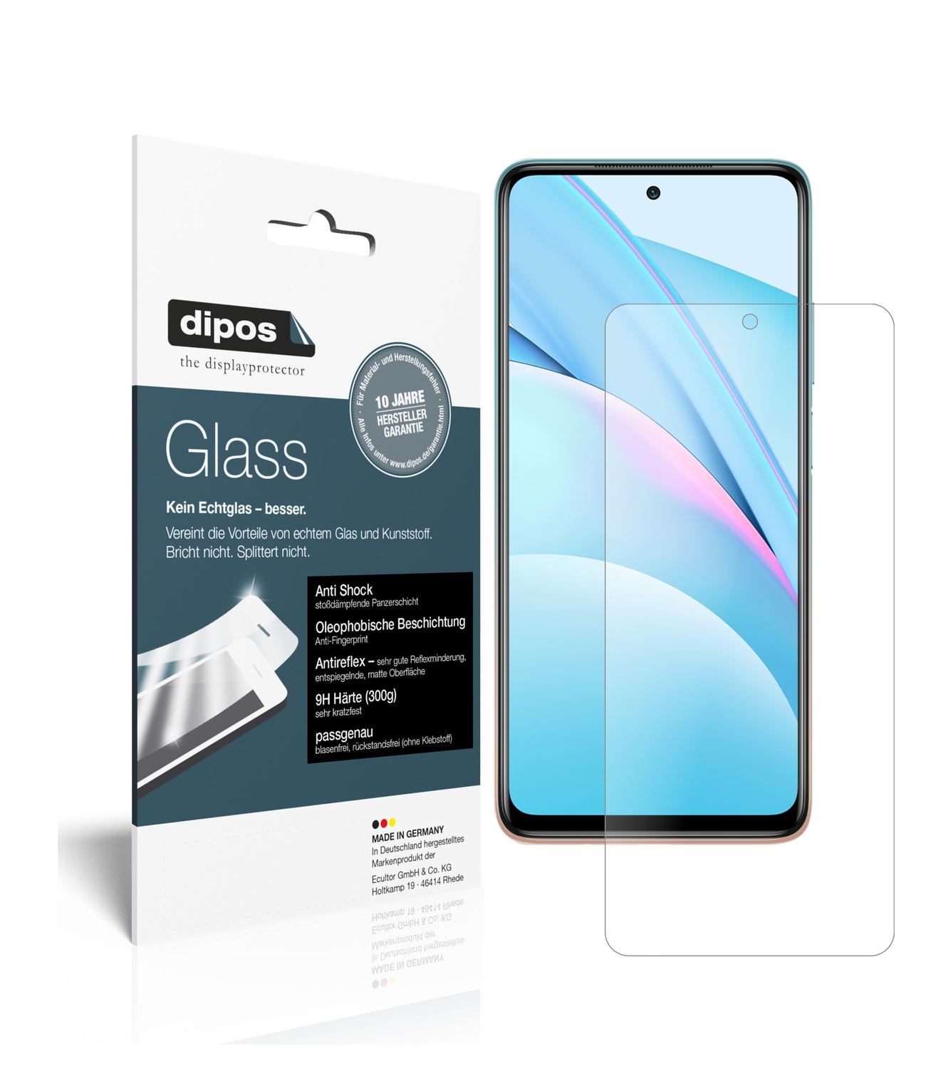 2x 9H Schutzfolie matt für Xiaomi Mi 10T Lite Panz (1)
