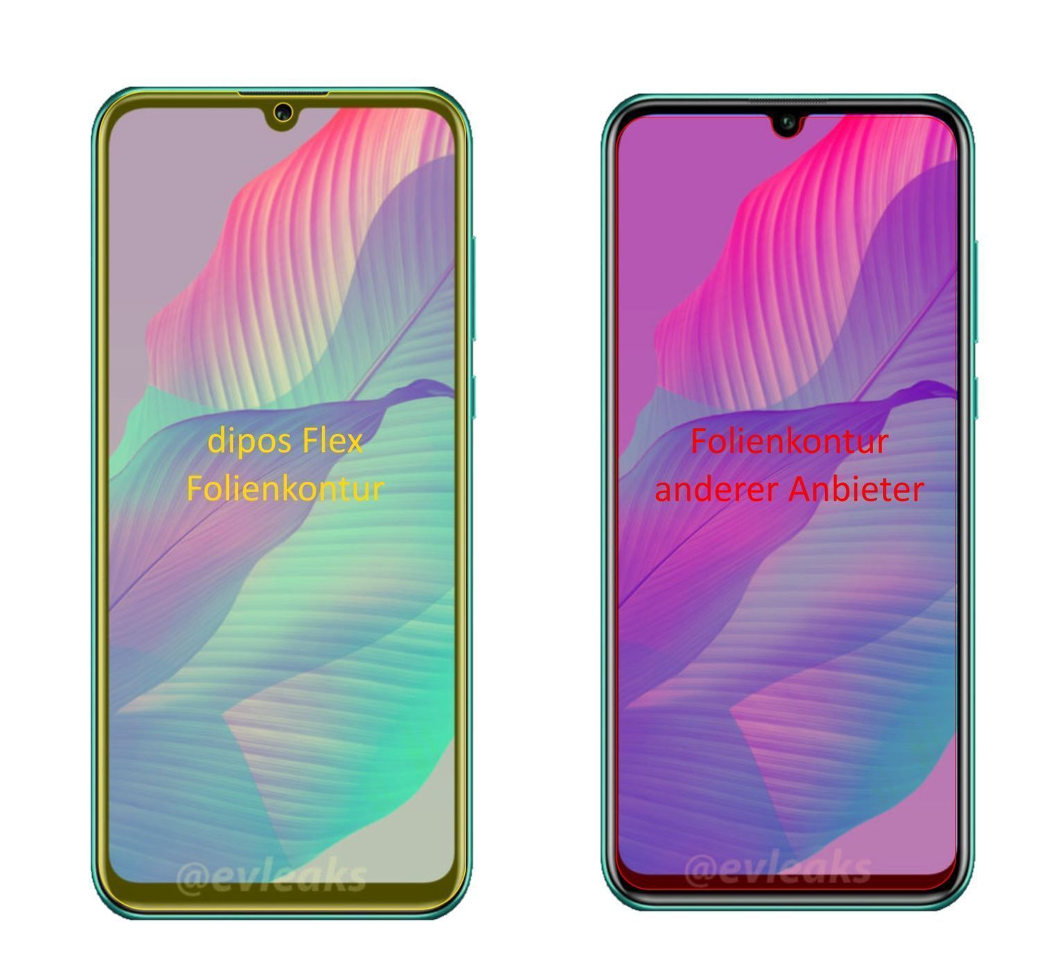2x 3D Full Cover Schutzfolie für Huawei P Smart S (2)