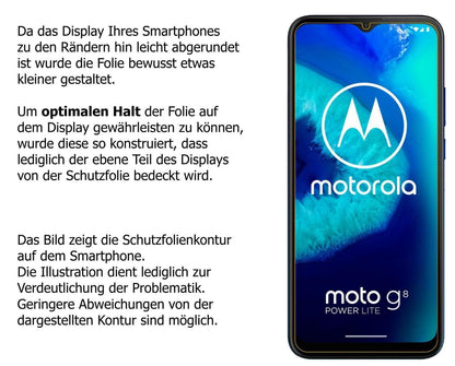 2x 9H Schutzfolie für Motorola Moto G8 Power Lite  (3)