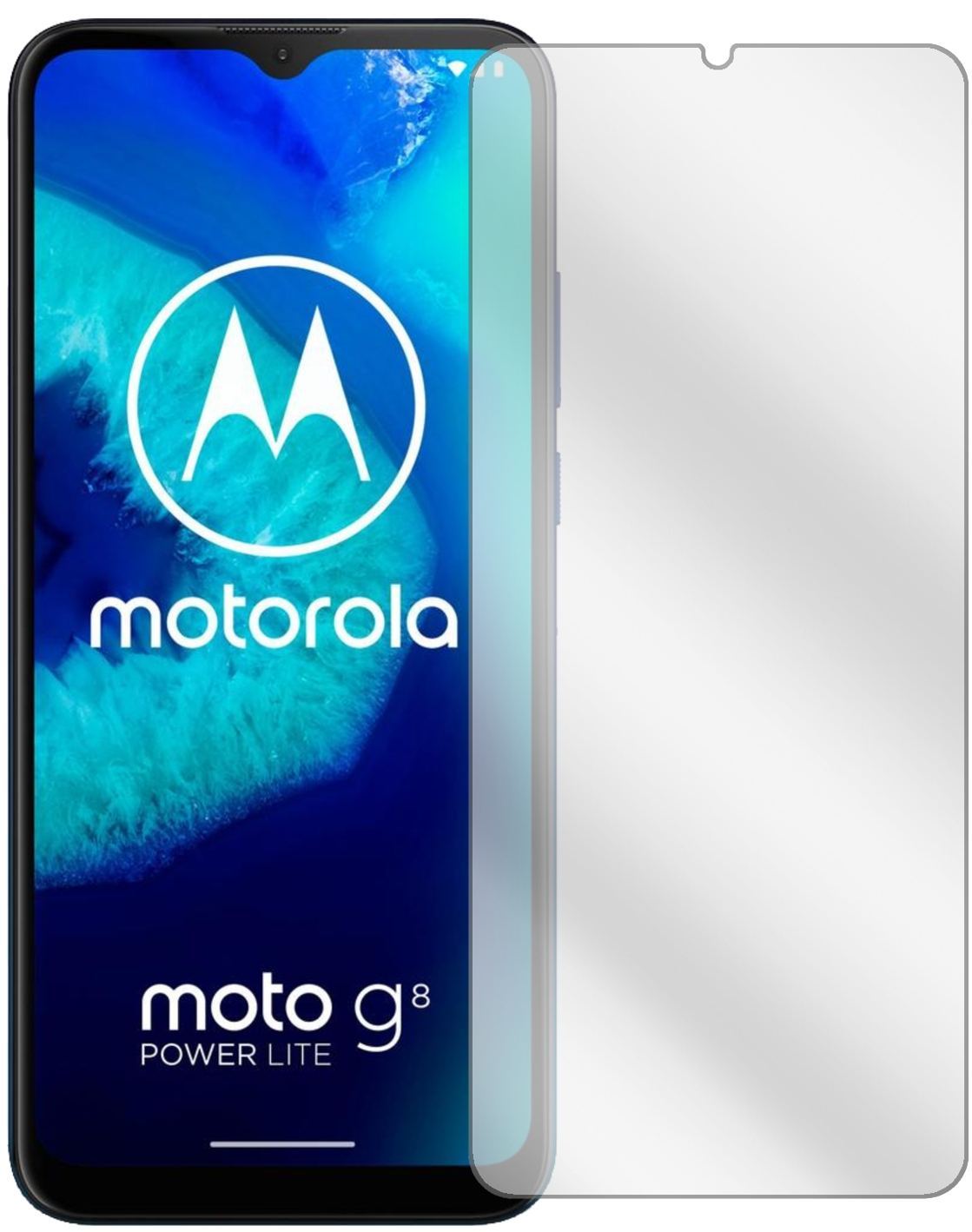 x Schutzfolie klar für Motorola Moto G8 Power Lite (2)