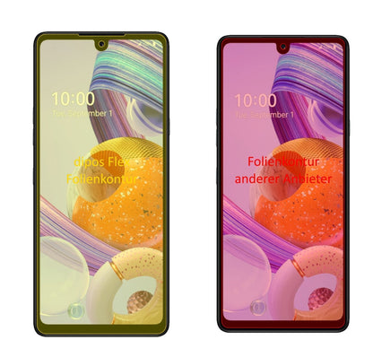 2x 3D Full Cover Schutzfolie für LG K71 (2)