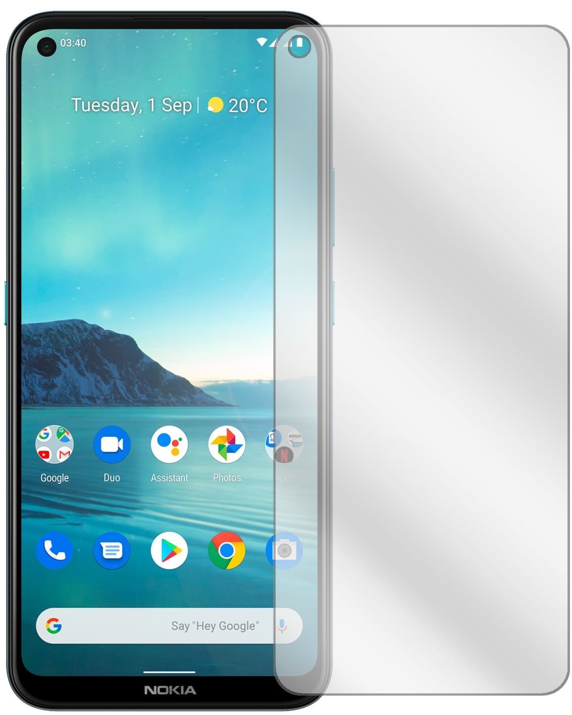 2x Schutzfolie klar für Nokia 46115 Display-Schutz (2)