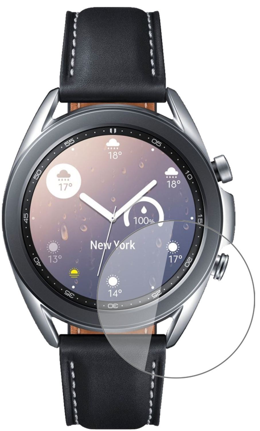 2x 9H Schutzfolie für Samsung Galaxy Watch 3 (41mm (2)