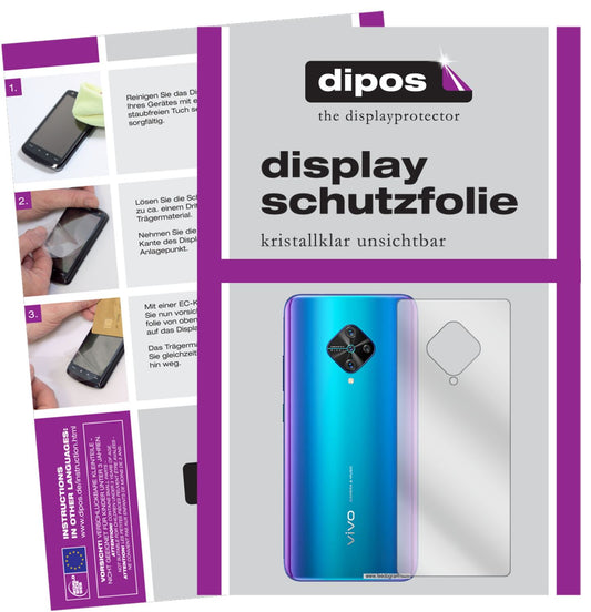 1x Schutzfolie klar für Vivo Y51 (2020) Rückseite  (1)
