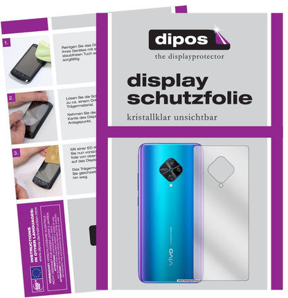 6x Schutzfolie klar für Vivo Y51 (2020) Rückseite  (1)