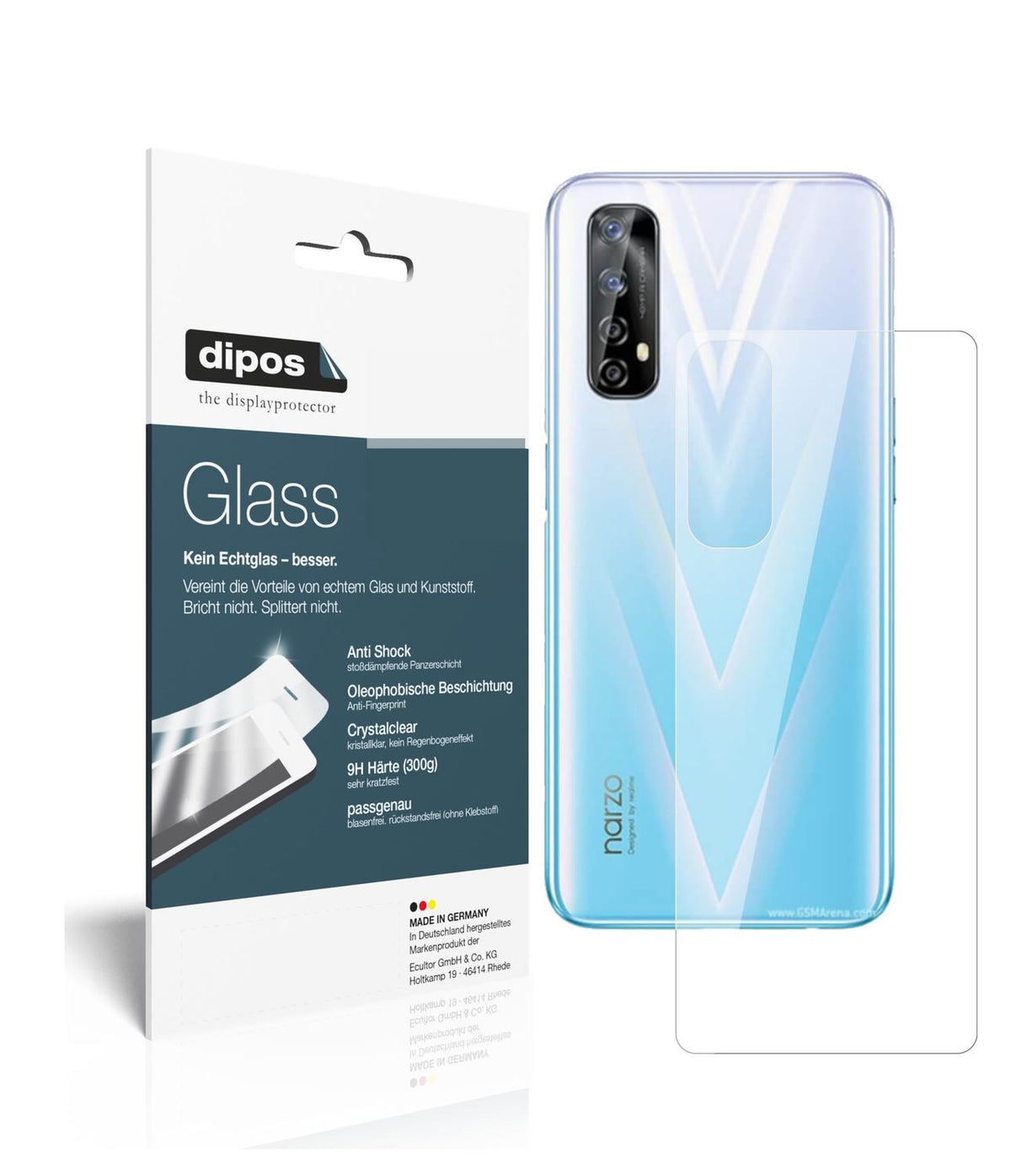 2x 9H Schutzfolie für Oppo Realme Narzo 20 Pro Rüc (1)