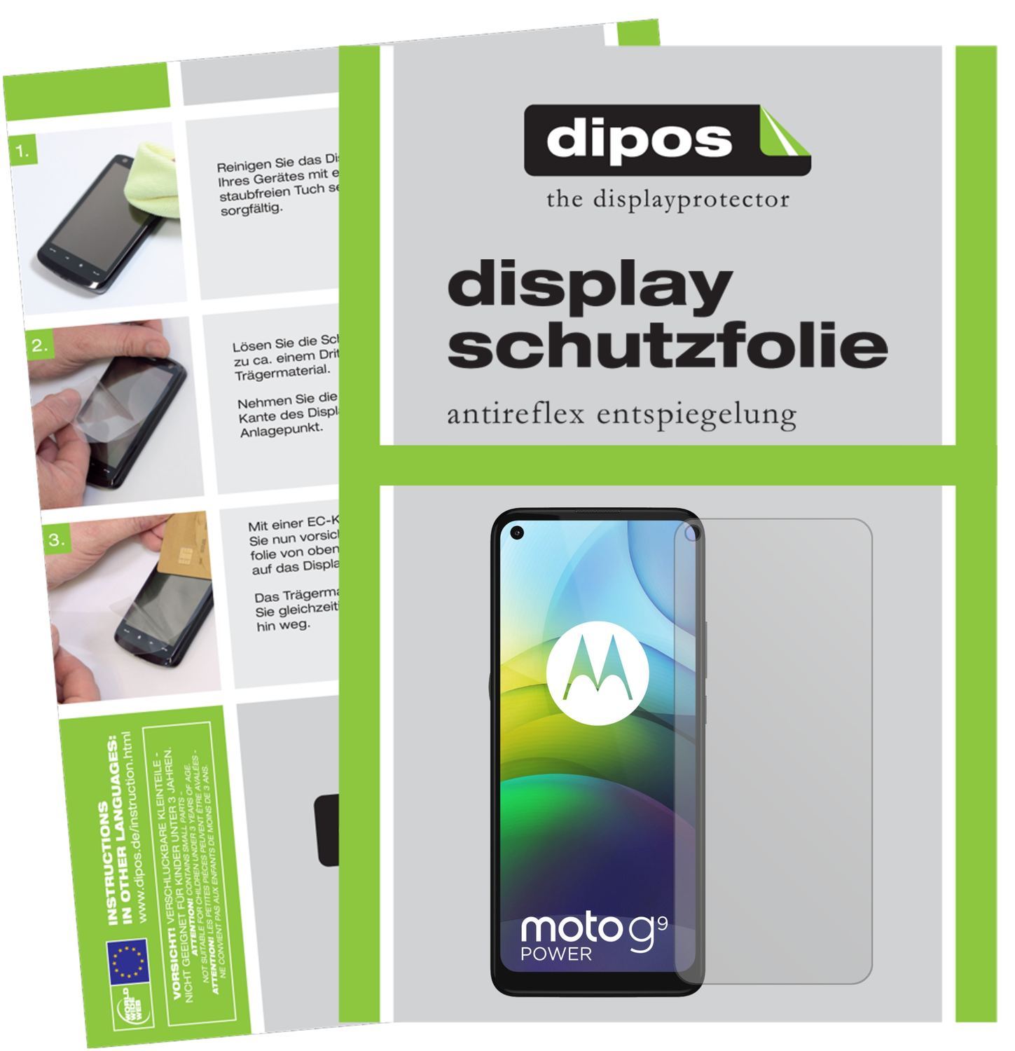6x Schutzfolie matt für Motorola Moto G9 Power Dis (1)