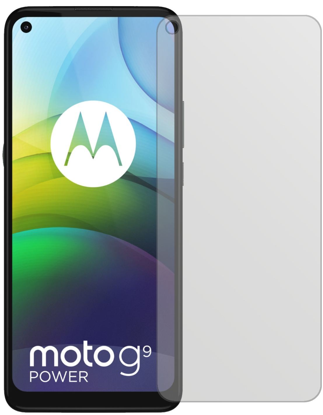2x Schutzfolie matt für Motorola Moto G9 Power Dis (2)