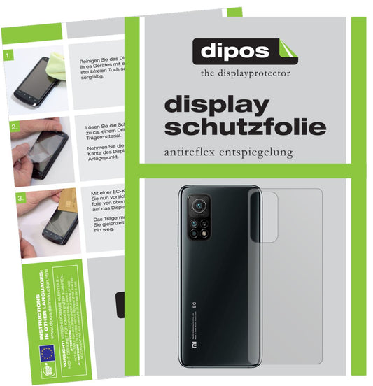 1x Schutzfolie matt für Xiaomi Mi 10T Pro Rückseit (1)