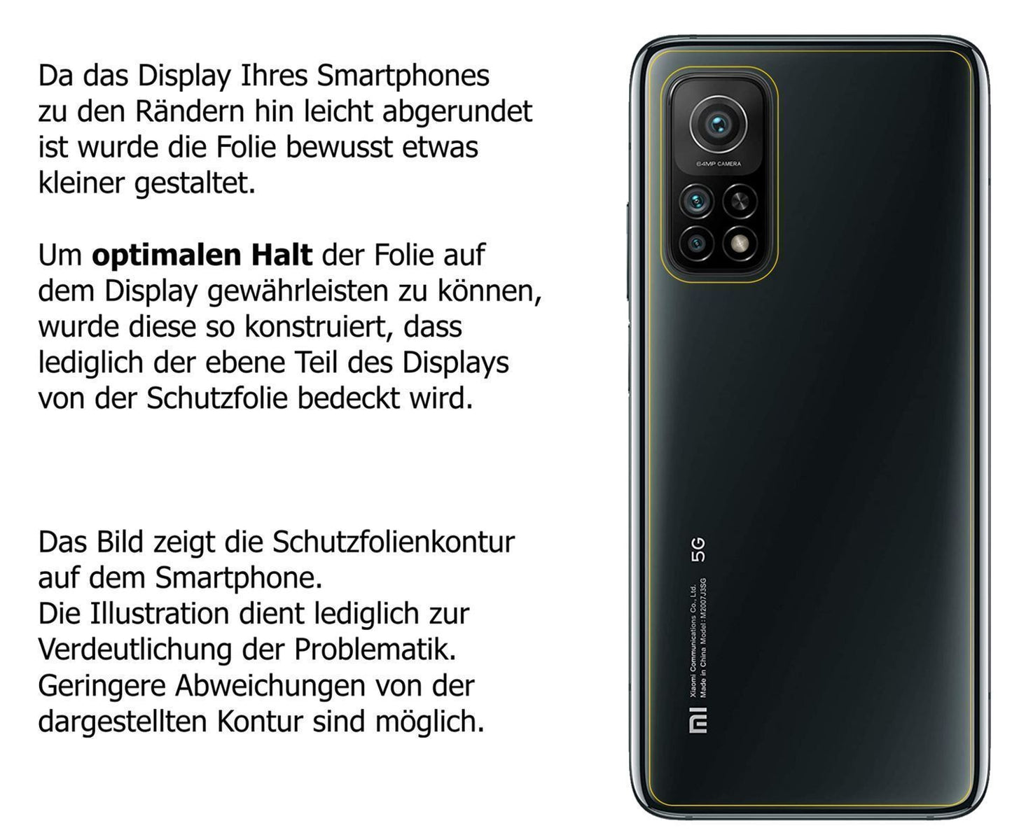 1x Schutzfolie matt für Xiaomi Mi 10T Pro Rückseit (6)