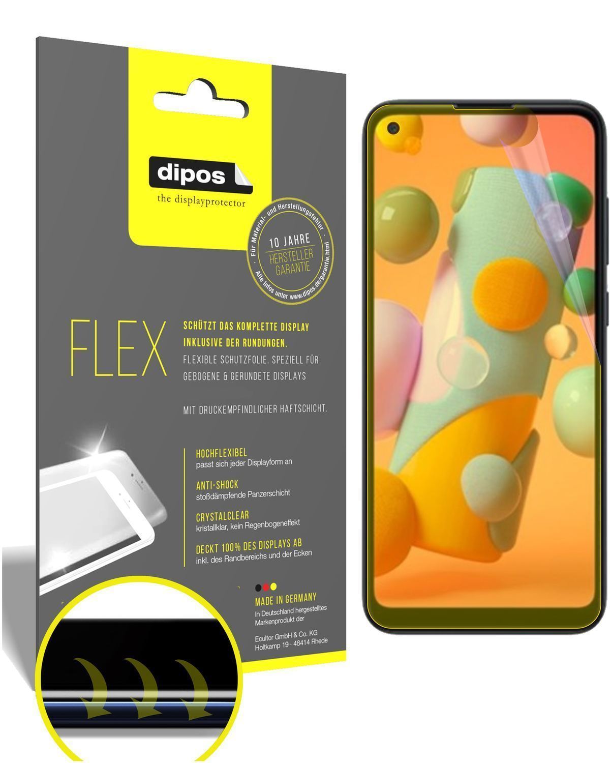 2x 3D Full Cover Schutzfolie für Samsung Galaxy A1 (1)