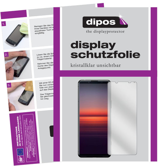 5x Schutzfolie klar für Sony Xperia 5 II Display-S (1)