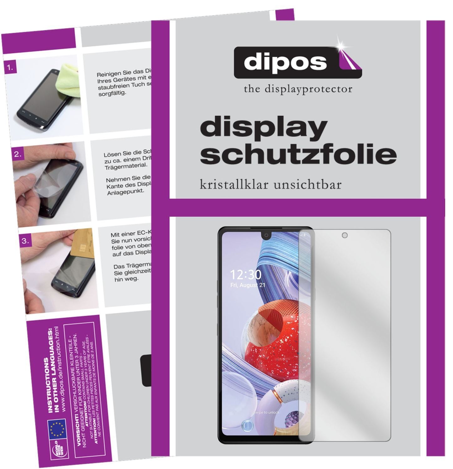 5x Schutzfolie klar für LG Stylo 6 Display-Schutzf (1)