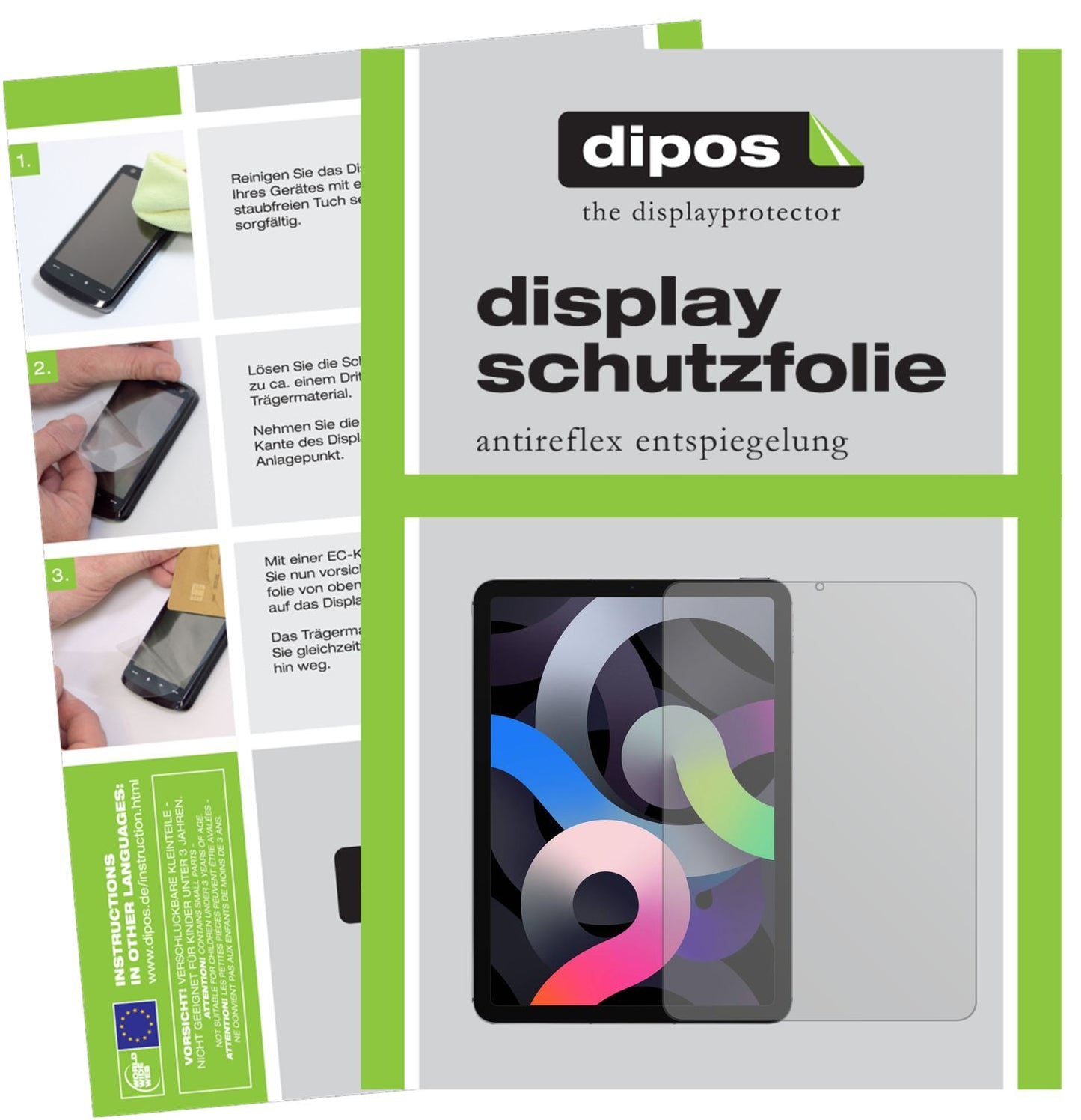 2x Schutzfolie matt für Apple iPad Air 10.9 Zoll ( (1)