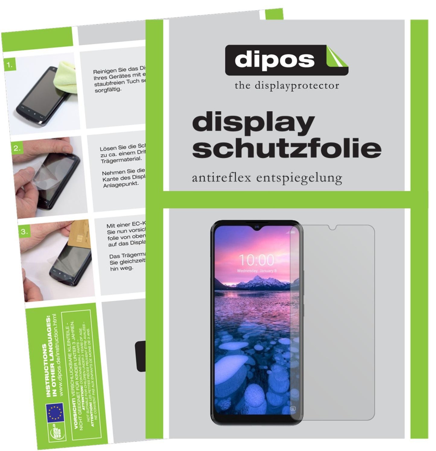 5x Schutzfolie matt für ZTE Blade 20 5G Display-Sc (1)