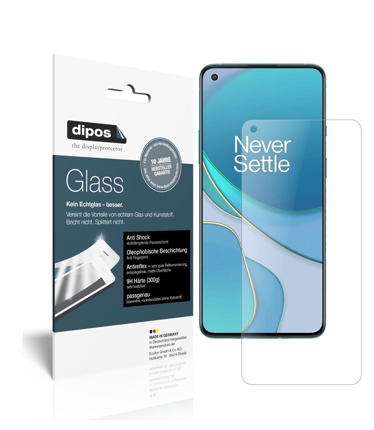 2x 9H Schutzfolie matt für OnePlus 8T Panzerfolie (1)