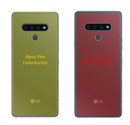 2x 3D Full Cover Schutzfolie für LG K71 Rückseite (2)