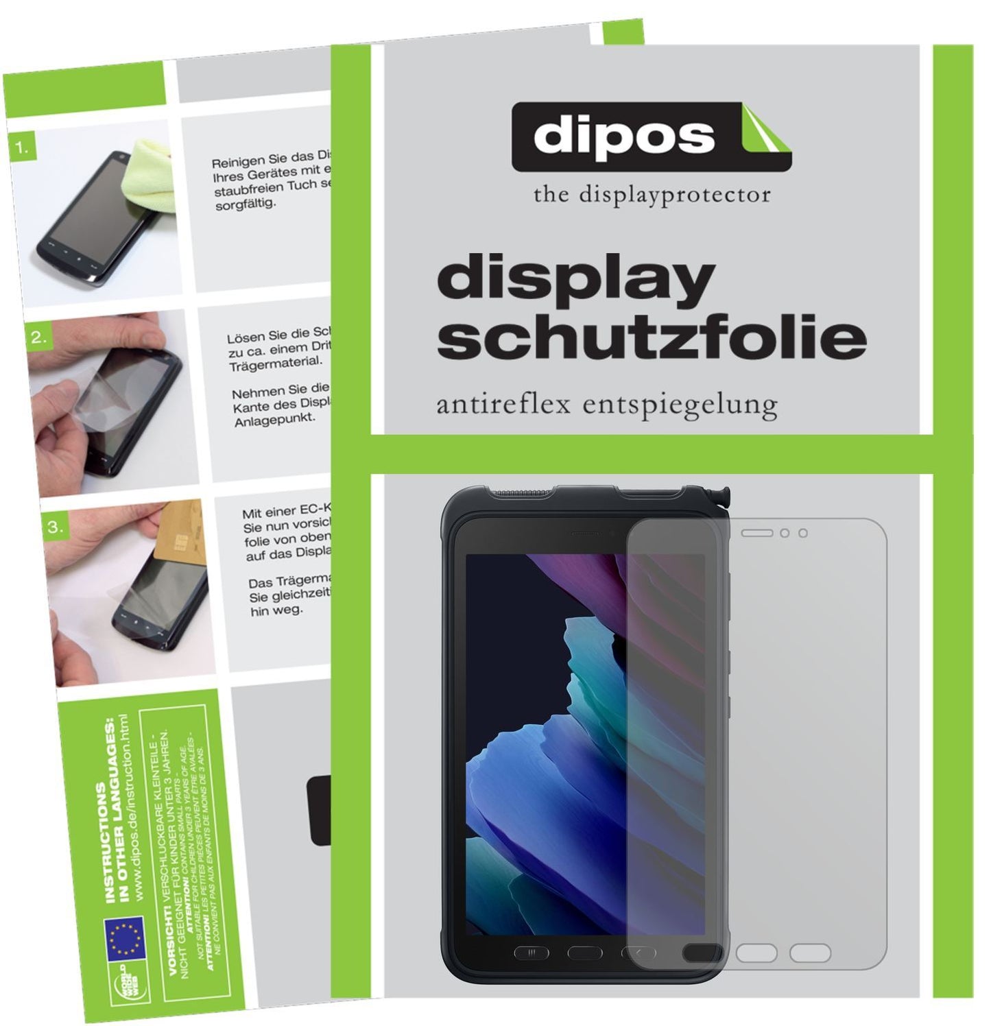 1x Schutzfolie matt für Samsung Galaxy Tab Active  (1)