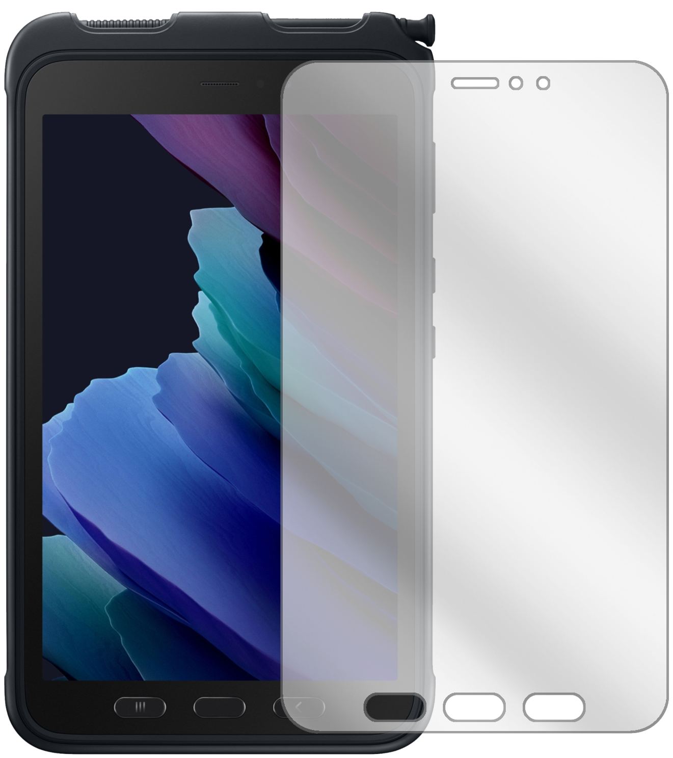 1x Schutzfolie klar für Samsung Galaxy Tab Active  (2)
