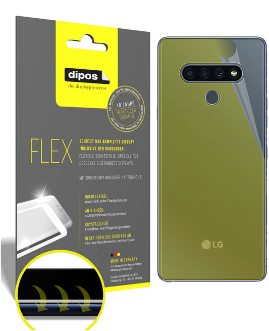 3x 3D Full Cover Schutzfolie für LG K71 Rückseite (1)
