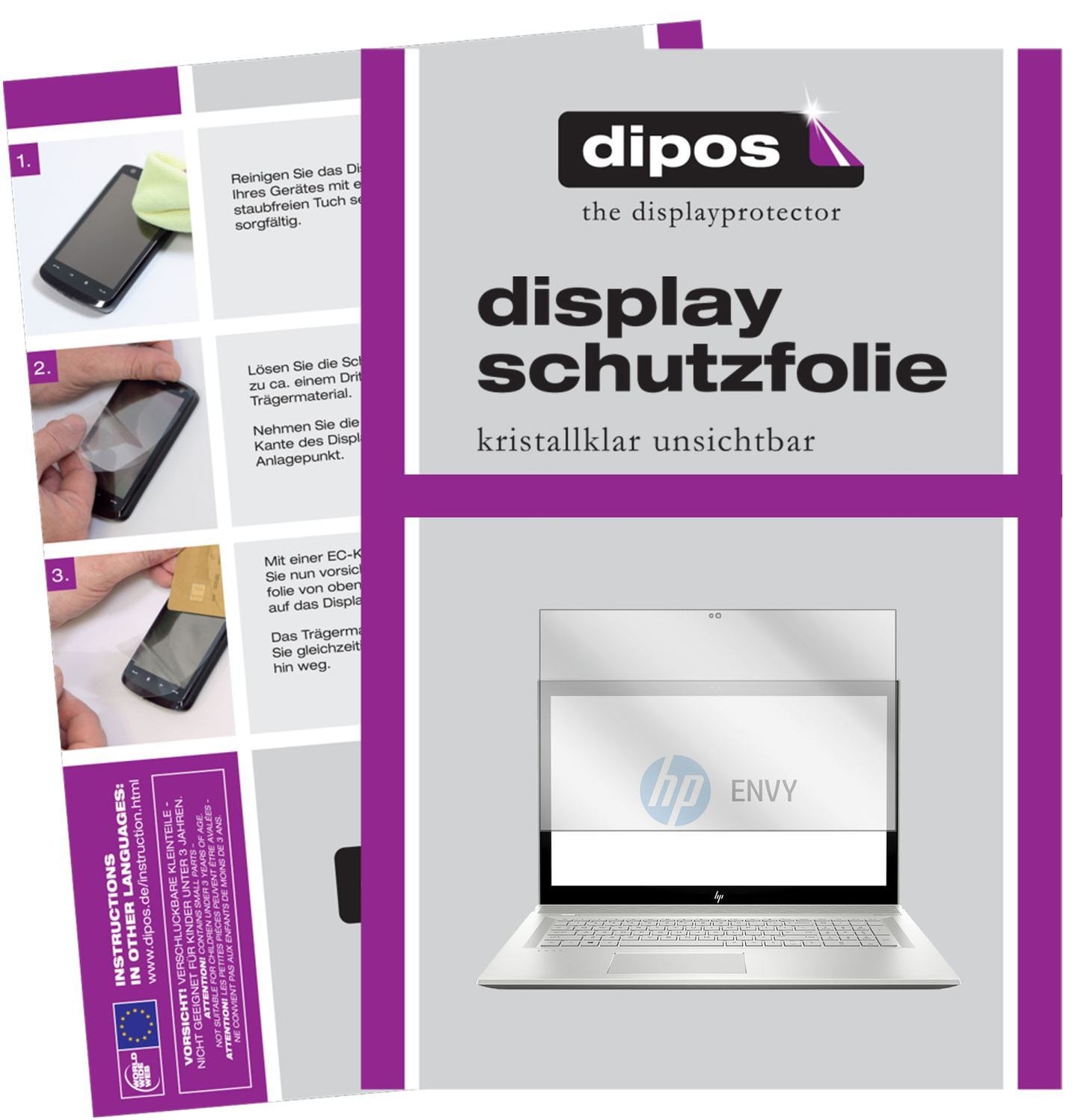 1x Schutzfolie klar für HP Envy 17 bw0002ng Displa (1)
