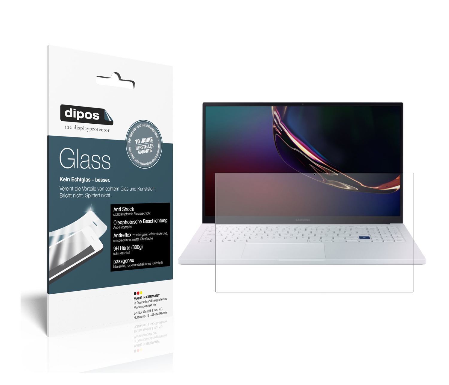 2x 9H Schutzfolie matt für Samsung Galaxy Book Ion (1)