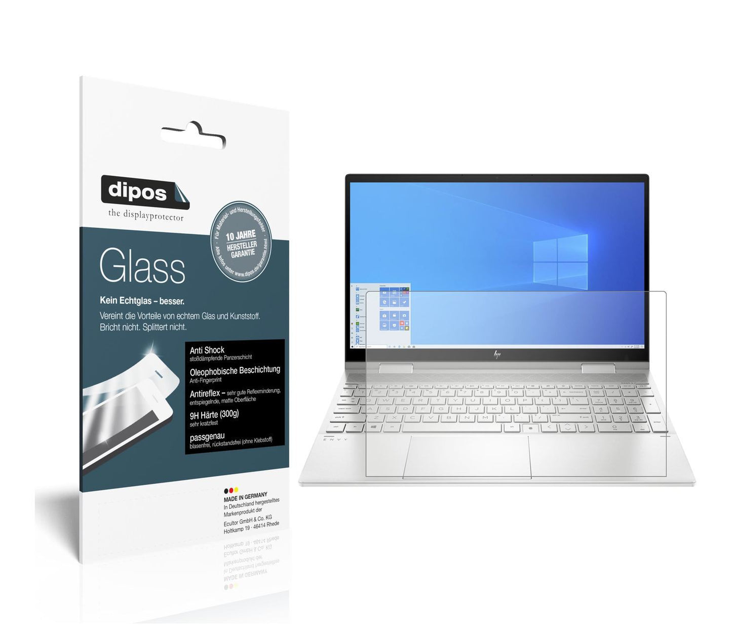 2x 9H Schutzfolie matt für HP Envy x360 15 ed0768n (1)