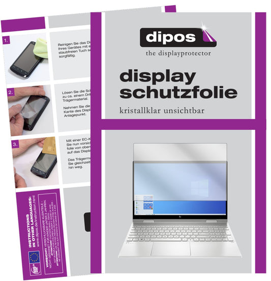 2x Schutzfolie klar für HP Envy x360 15 ed0768ng D (1)
