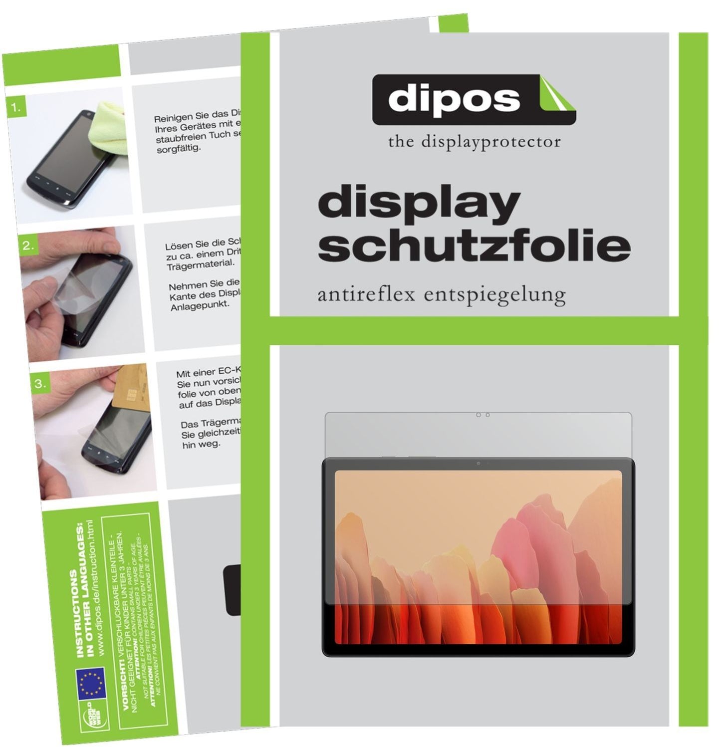 2x Schutzfolie matt für Samsung Tab A7 Display-Sch (1)