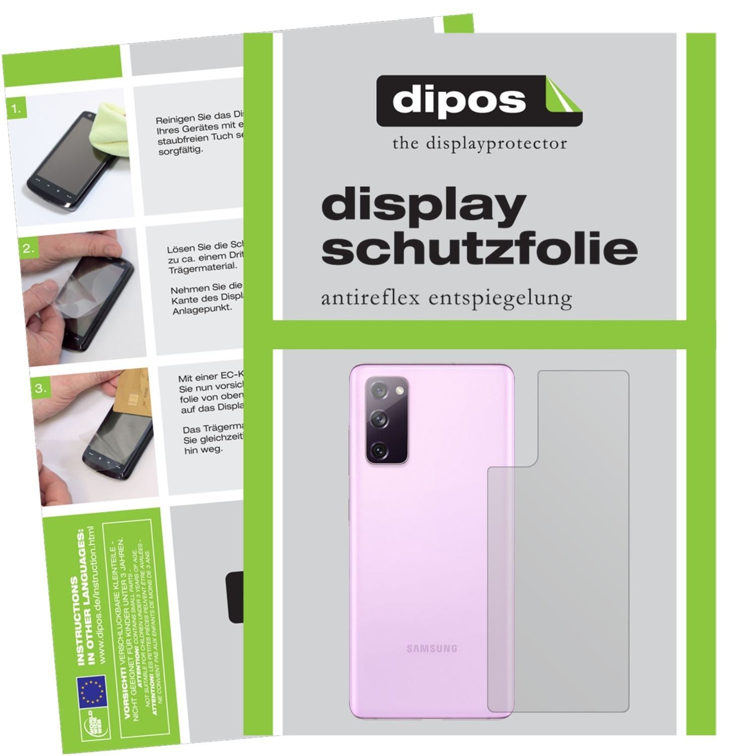2x Schutzfolie matt für Samsung Galaxy S20 FE 5G R (1)