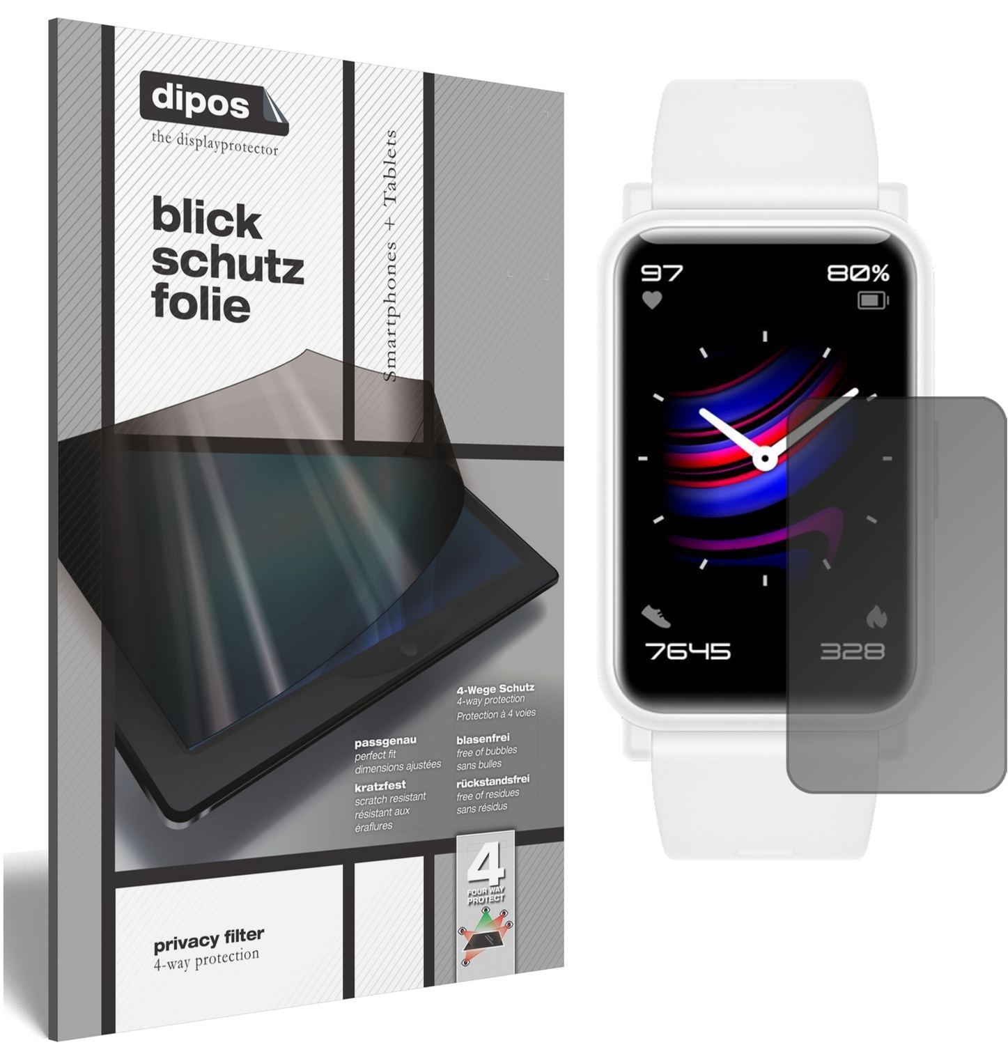 Blickschutzfolie für Honor Watch ES matt Schutzfol (1)