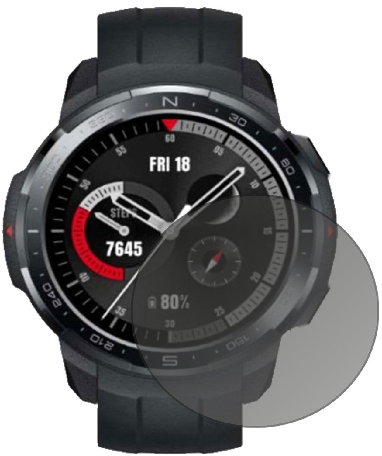 Blickschutzfolie für Honor GS Pro Smartwatch (48mm (2)