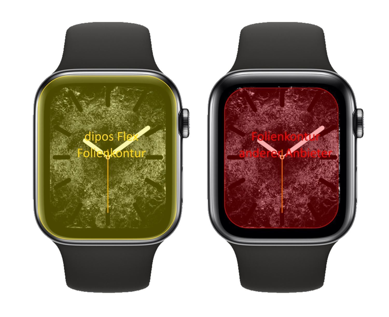 2x 3D Full Cover Schutzfolie für Apple Watch SE (4 (2)