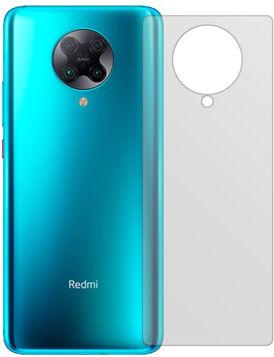 5x Schutzfolie matt für Xiaomi Redmi K30 Pro Rücks (2)
