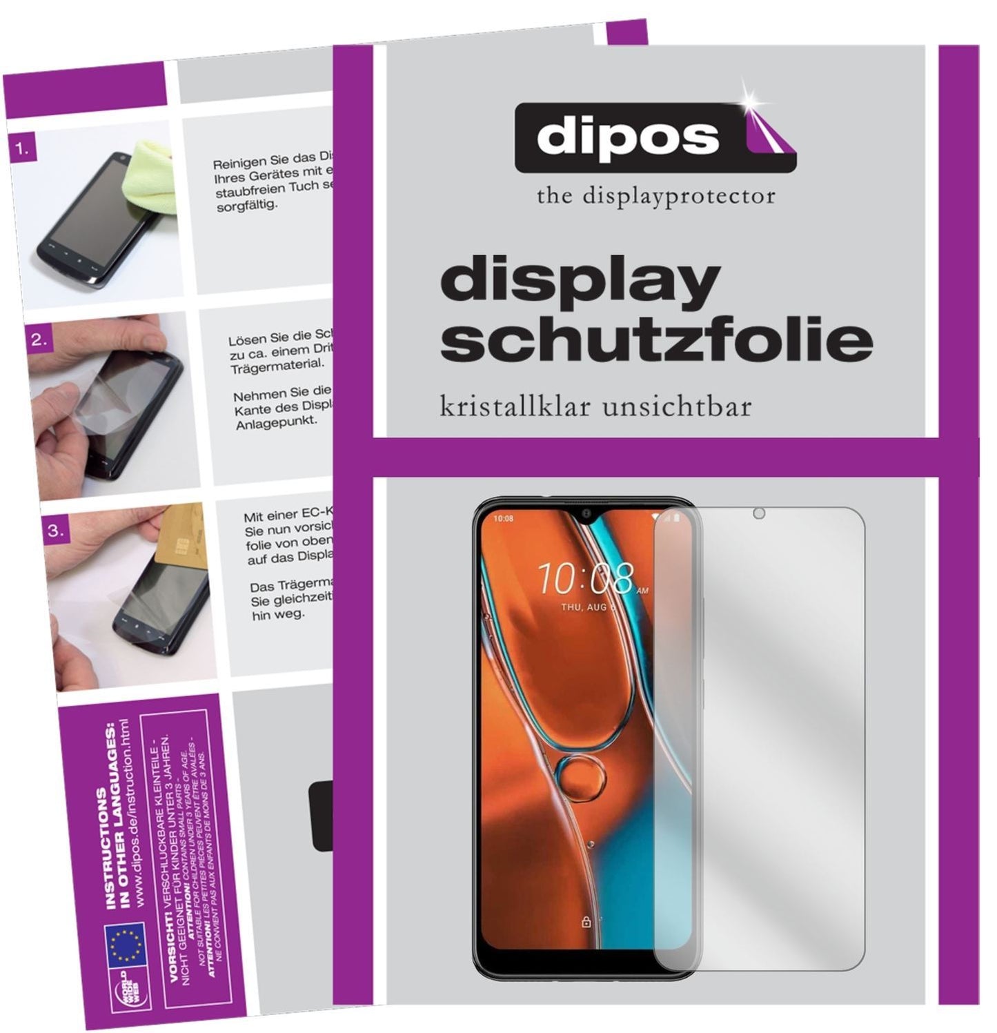 2x Schutzfolie klar für HTC Wildfire E2 Display-Sc (1)