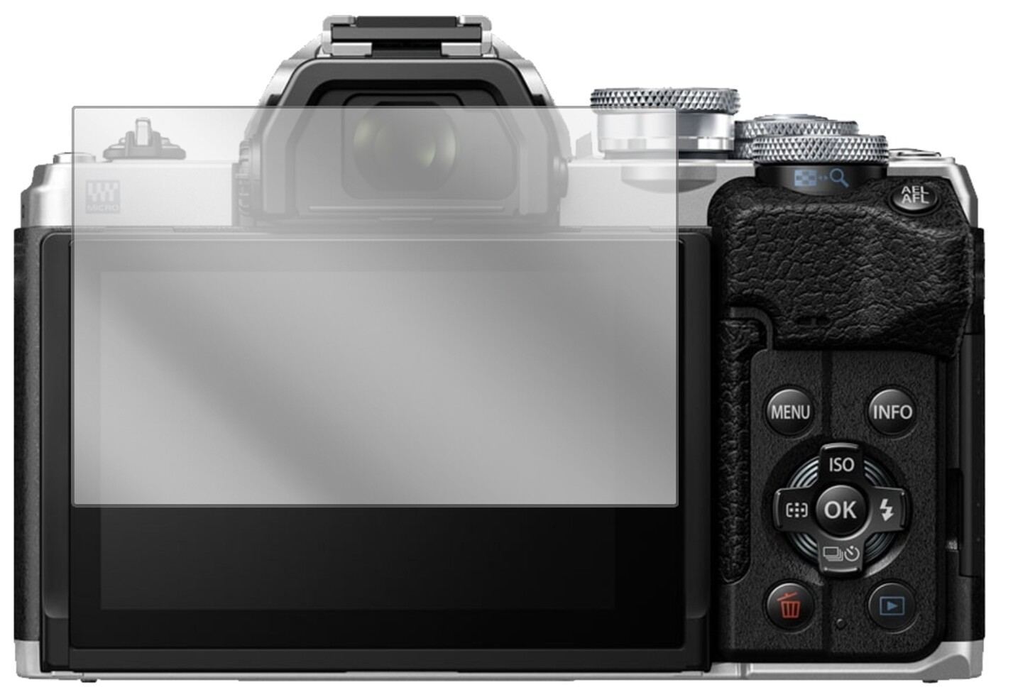 6x Schutzfolie klar für Olympus OM-D E-M10 Mark IV (2)