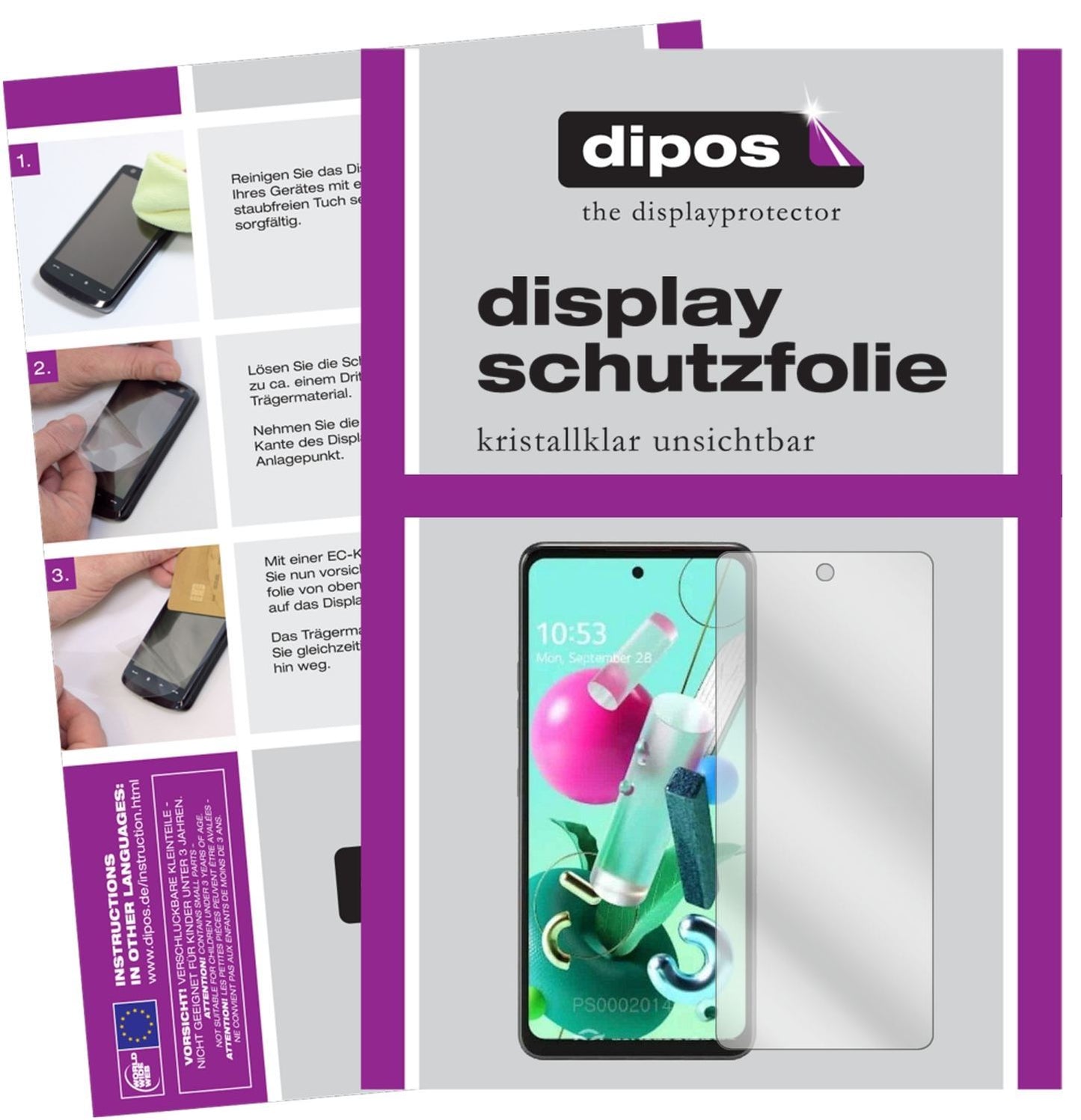 6x Schutzfolie klar für LG Q92 Display-Schutzfolie (1)